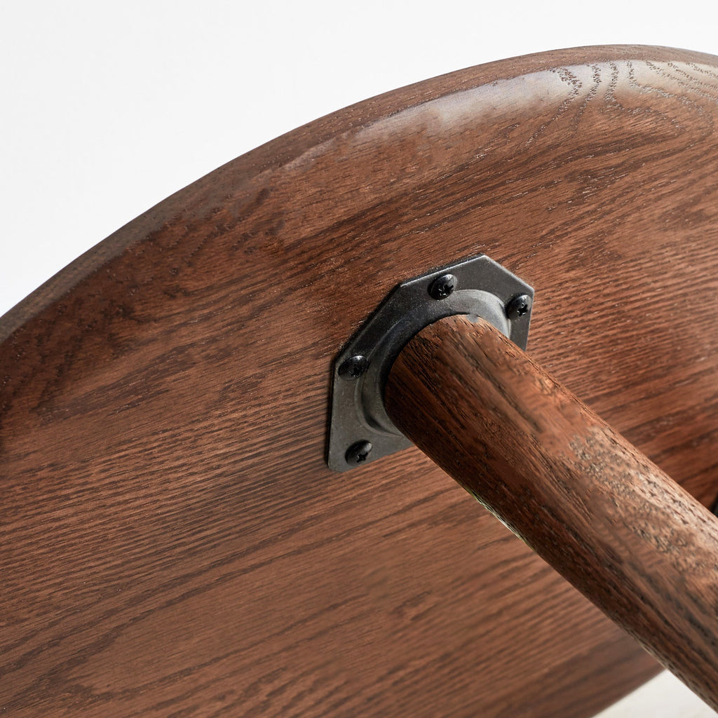 Solid Oak Wood Side Table
