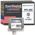 DoorStepInk Brand for Canon PFI-302 330mL Gray PFI-302GY Remanufactured in the USA Ink Cartridge