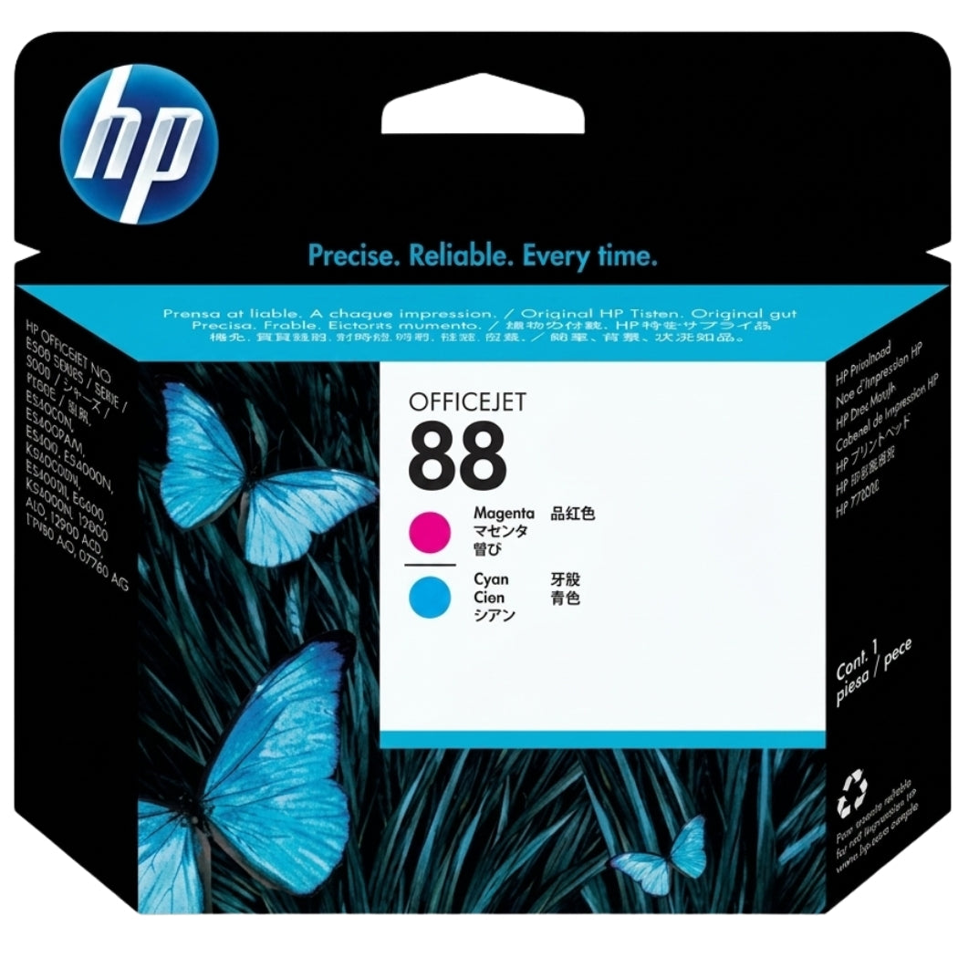 HP 88 (C9382A) Magenta and Cyan Original Cartridge
