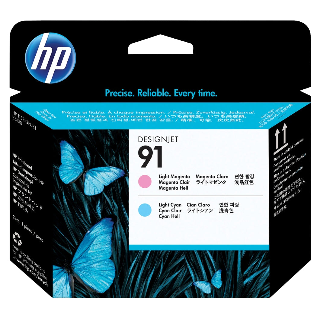 Original HP 91 (C9462A) Light Cyan and Light Magenta Cartridge