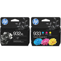 HP 932XL Black & 933 Color Ink Cartridge