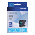New Genuine Brother LC103XL High Yield Cyan Ink Cartridge