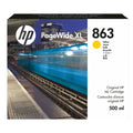 HP 863 500-ml Yellow Pagewide XL Ink Cartridge, F9K39A