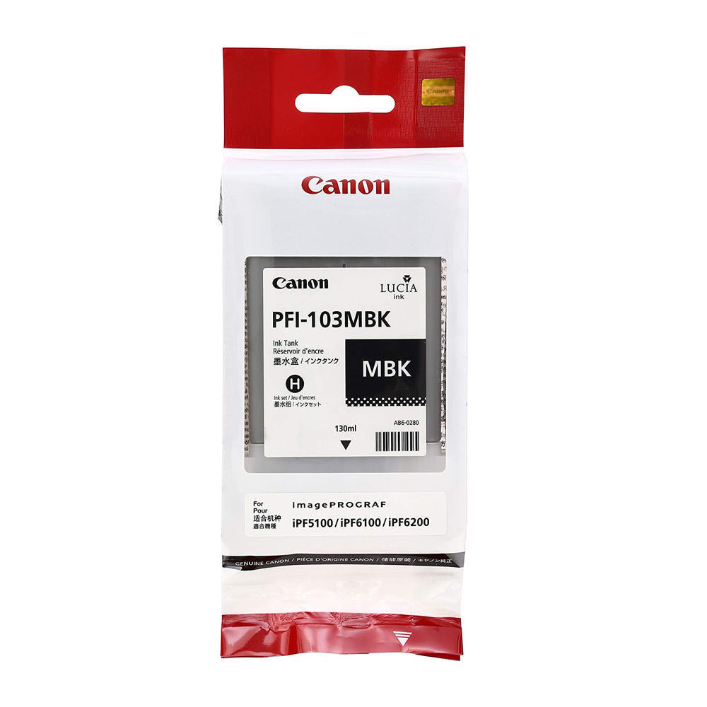 Original Canon PFI-103 PFI-103MBK 2211B001AA Matte Black 130ml Ink Tank